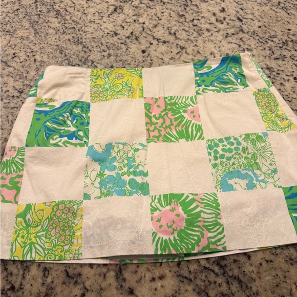 Lilly Pulitzer Pants - Lilly Pulitzer Floral Print Skort in Green and Blue